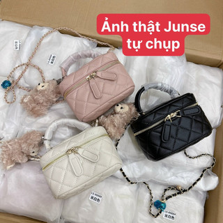 Túi hộp vân trám sz 17cm cực xinh