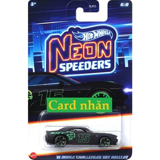 Xe mô hình Hot Wheels Neon Speeders '15 Dodge Challenger SRT Hellcat