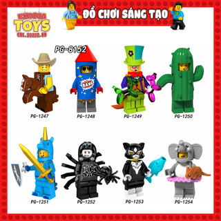 Xếp hình Minifigure nhân vật hóa trang Series 18 kỷ niệm 40 năm sinh nhật - Đồ Chơi Lắp Ghép Sáng Tạo - POGO PG8152