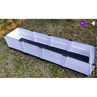 Chậu nhựa lắp ghép, lắp ráp thông minh trồng rau sạch (1m6x40cmx35cm)