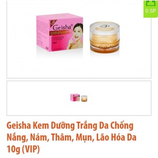 Kem geisha mụn trắng nám thâm lão hóa da 10g
