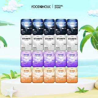  Combo 20 Mặt Nạ Foodaholic Dưỡng Da Chuyên Sâu  5 Retinol,5 Peptide,5 Hyaluronic,5 Arbutin  