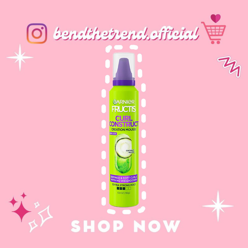 [AUTH-ĐỦ BILL] MOUSSE GIỮ NẾP TÓC GARNIER FRUCTIS STYLE CURL CONSTRUCT CREATION MOUSSE