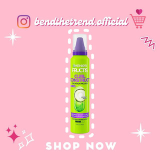 Mousse giữ nếp tóc garnier fructis style curl construct creation mousse