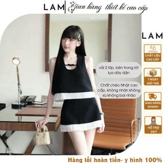 Set đồ nữ mùa hè - Set thiết kế chất Chéo Nhật cao cấp đứng from mềm mại siêu tôn dáng