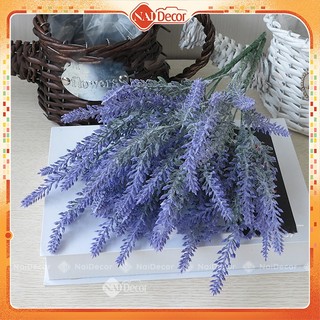 Hoa lavender giả 35cm nai decor phụ kiện chụp ảnh, cắm bình hoa, trang trí nhà cửa