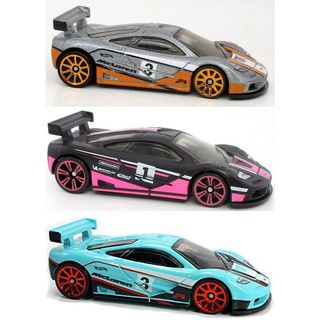 Xe mô hình Hot Wheels Neon Speeders McLaren F1 GTR