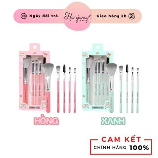  Bộ Cọ Trang Điểm 5 Cây Sivanna Colors Makeup Brush 5 Pieces lông mềm thích hợp cho người mới bắt đầu và mang du lịch 