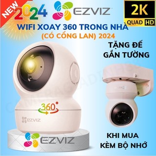 Camera Wifi Trong Nhà Xoay 360 Ezviz C6N TY+ 2M 4M 2K 1080P FULL HD [Có cổng Lan] Bảo Hành 24TH