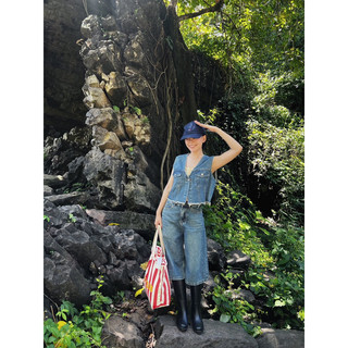 Áo gile denim cho nữ - gabby