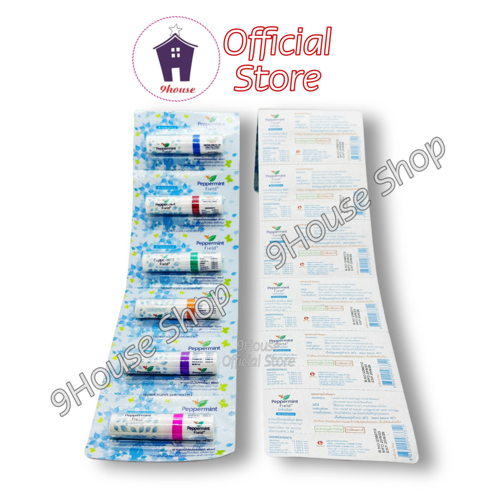 01 Ống Hít Thông Mũi Chanh Bạc Hà PEPPERMINT Thái Lan (2 đầu) (3311)