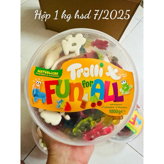 [DATE ĐẸP 07/2025]Kẹo Dẻo Trolli Hình Thú Number One, Fun For All Của Đức Hộp 1 Kg