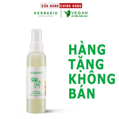 [HÀNG TẶNG KHÔNG BÁN] - Xịt khoáng Rau Má & Diếp Cá herbario 100ml thuần chay