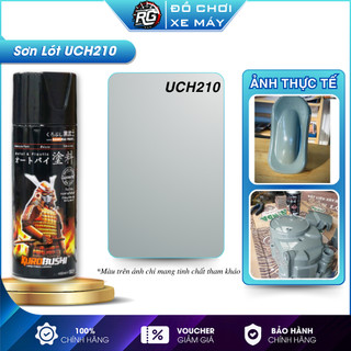 Sơn lót Samurai UCH210 màu xám bước đệm cho màu sơn chuẩn hơn, Sơn xịt 400ml