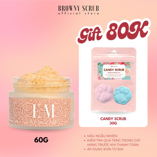 Scrub tẩy tế bào chết vùng bikini EM dưỡng da mềm mịn 60g handmade
