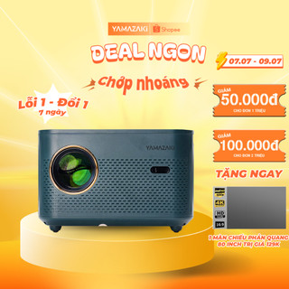 Máy chiếu mini yamazaki x9 kết nối wifi chính hãng độ sáng cao, máy chiếu thông minh full hd, bảo hành 36 tháng