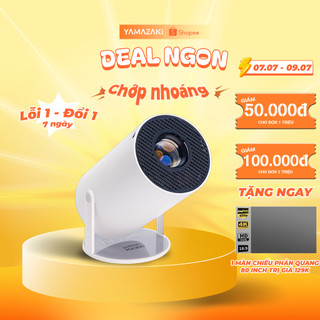 Máy chiếu mini yamazaki t8, android 11 nhiều ứng dụng xem phim giải trí gia đình - hy300, bảo hàng 36 tháng