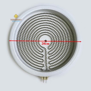 COMBO - Mâm nhiệt bếp hồng ngoại 20cm 2000W 1 vòng nhiệt + dây cảm biến mâm nhiệt bếp hồng ngoại