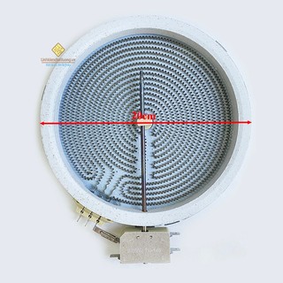 Mâm nhiệt bếp hồng ngoại 20cm 1700W 2 vòng nhiệt cảm biến sắt ngang