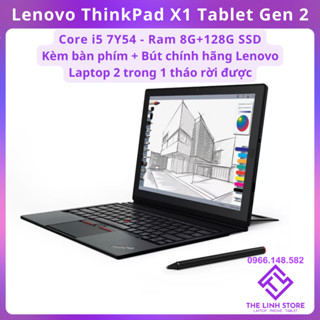 Laptop 2 trong 1 Lenovo ThinkPad X1 Tablet Gen2 - Core i5 7Y54 Kèm bàn phím và bút Lenovo chính hãng