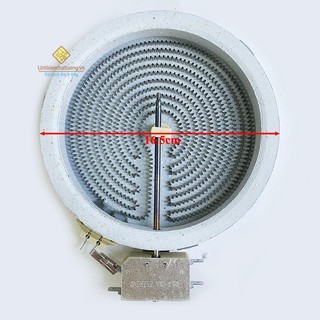 Mâm nhiệt bếp hồng ngoại 16.5 cm 1200W 1 vòng nhiệt cảm biến sắt ngang