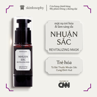Nhuận Sắc | Mặt Nạ Trẻ Hóa & Dưỡng Da Trắng Hồng SKINLOSOPHY - 30ml