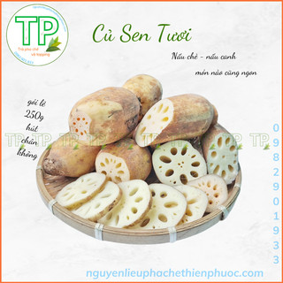 Củ sen tươi - 250g - nấu chè, nấu canh, lẩu dê