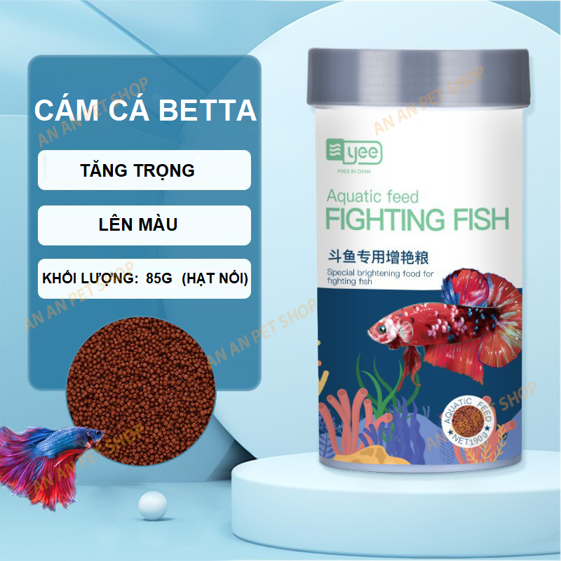 Cám cá Betta YEE Fighting Fish | Thức ăn Cá 7 màu | Cám cá cảnh nhỏ
