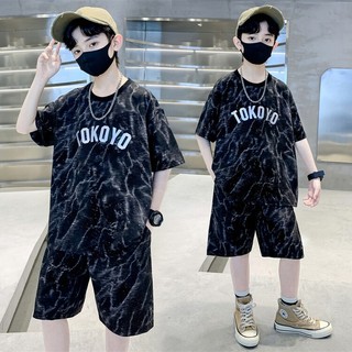 Bộ quần áo bé trai 17-45kg, set đồ hè cho bé 4- 14 tuổi mẫu TOKYO , chất vải mềm mát, hàng may kĩ