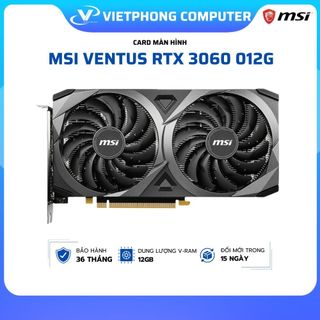 Card màn hình msi rtx 3060 ventus 2x oc 12 gb