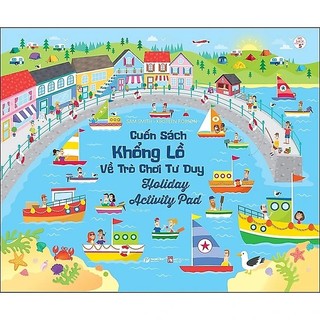 Holiday Activity Pad - Cuốn sách khổng lồ về trò chơi tư duy cho trẻ từ 5+ tuổi- sách Vizibook