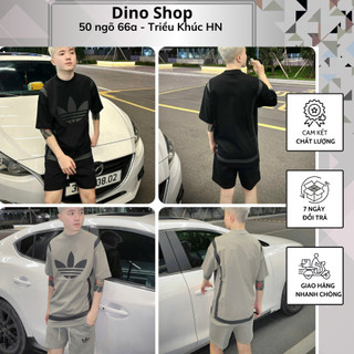 Bộ Cộc Hè Nam A Di Đát Chất Cotton Co Giãn In Hình Siêu Nét - Bộ Cộc Hè A Di Đát Nam Cao Cấp