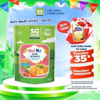 Nui nơ Cá hồi xốt rau củ Sài Gòn Food 200g
