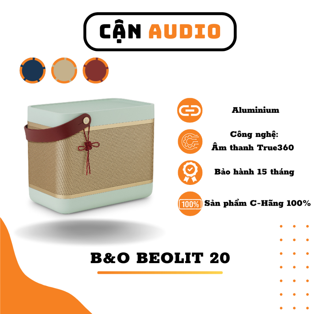 Loa B&O BEOLIT 20 C-Hãng - Cận Audio