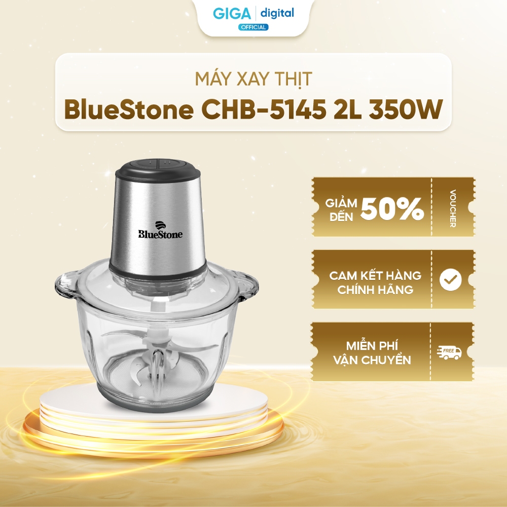 [VOUCHER 3%] Máy Xay Thịt BlueStone CHB-5145 350W - Cối thủy tinh 2 lít