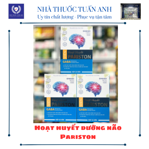 Viên uống bổ não - Hoạt Huyết Pariston (Hộp 1 chai 30 viên)