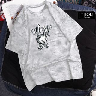 Áo Thun Loang, Áo Phông Nam Nữ Unisex Tay Lỡ By JOLI BST 02 In Hình Chất Cotton Form Rộng