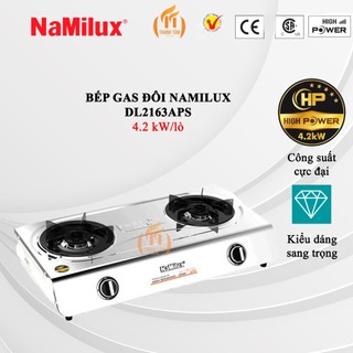 Bếp gas đôi công suất lớn namilux dl2163ps