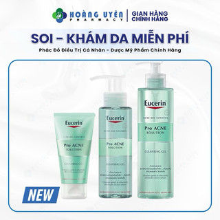 [Nhập khẩu] Sữa rửa mặt cho da dầu mụn Eucerin Pro Acne Cleansing Gel
