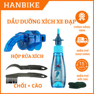 Combo rửa xích xe đạp kèm dầu tra xích tặng kèm khăn lau bảo dưỡng chăm sóc xích xe đạp tại nhà chính hãng CYLION