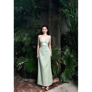 Đầm 2 dây xoắn ngực (Có mút)