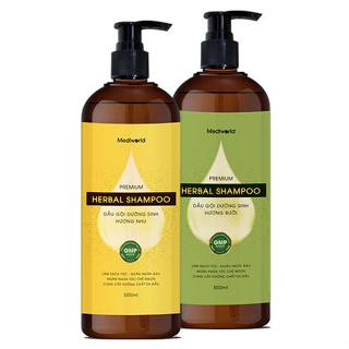 Dầu gội dưỡng sinh mềm mượt tóc Mediworld Premium Herbal Shampoo