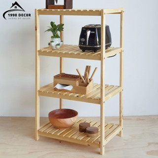 Kệ Để Lò Vi Sóng 4 Tầng 1998 Decor  Dài 60cm x Cao 100cm- Kệ Lò Vi Sóng Đa Năng Tiện Ích
