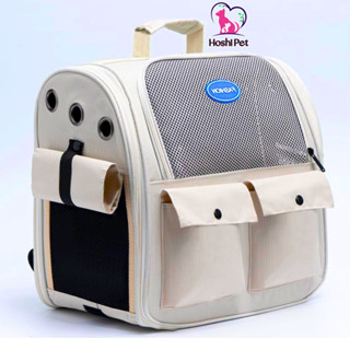 Balo đựng chó mèo CHỐNG NẮNG THOÁNG KHÍ size lớn < 8kg Hoshi Pet BL14, túi vận chuyển chó mèo giá rẻ