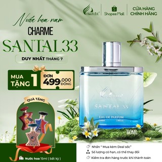 Nước Hoa Nam CHARME SANTAL33 60ml Lưu Hương Lâu Nam Tính, Sang Trọng_Nước Hoa Chính Hãng