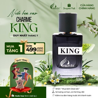 Nước hoa nam charme king 60ml lưu hương lâu nam tính, mạnh mẽ_nước hoa chính hãng