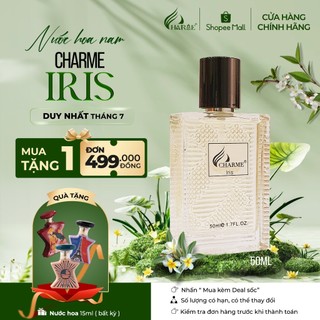 Nước Hoa Nam CHARME IRIS 50ml Lưu Hương Lâu Nam Tính, Lịch Lãm _ Nước Hoa Chính Hãng