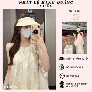 Váy cổ yếm dáng xuông dài babydoll phong cách nàng thơ nhẹ nhàng cho nữ hàng QC- HH005