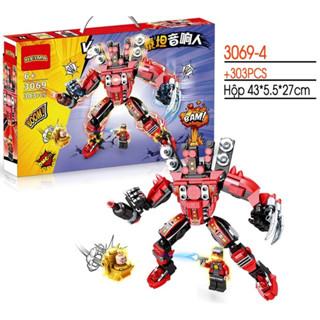 Đồ chơi mô hinh lego lắp ráp người máy SKIBIDI TOILET LOẠI LỚN 1088 chi tiết