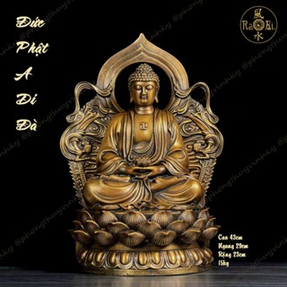  Đức Phật A Di Đà Hào Quang Chư Thiên - Tượng Đồng Thờ Cúng 